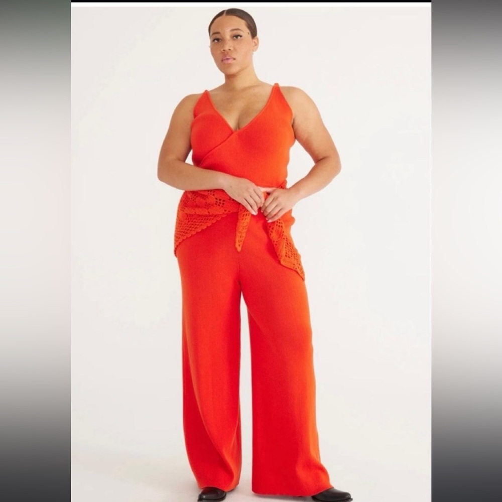 Misha & Puff relevé jumpsuit in persimmon